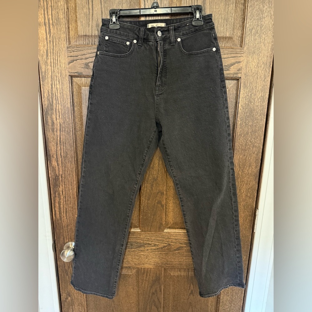 Madewell Black Curvy 90s Straight-Leg Jeans Size 28 Belmere Wash